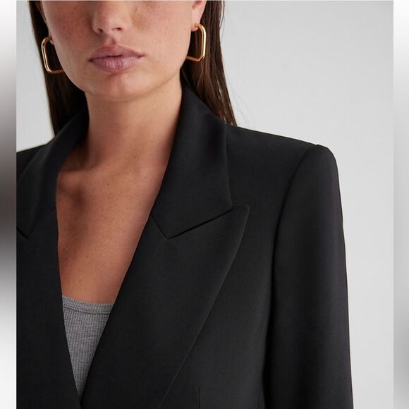 Express women Double Breasted 27" Blazer size small - Picture 2 of 6